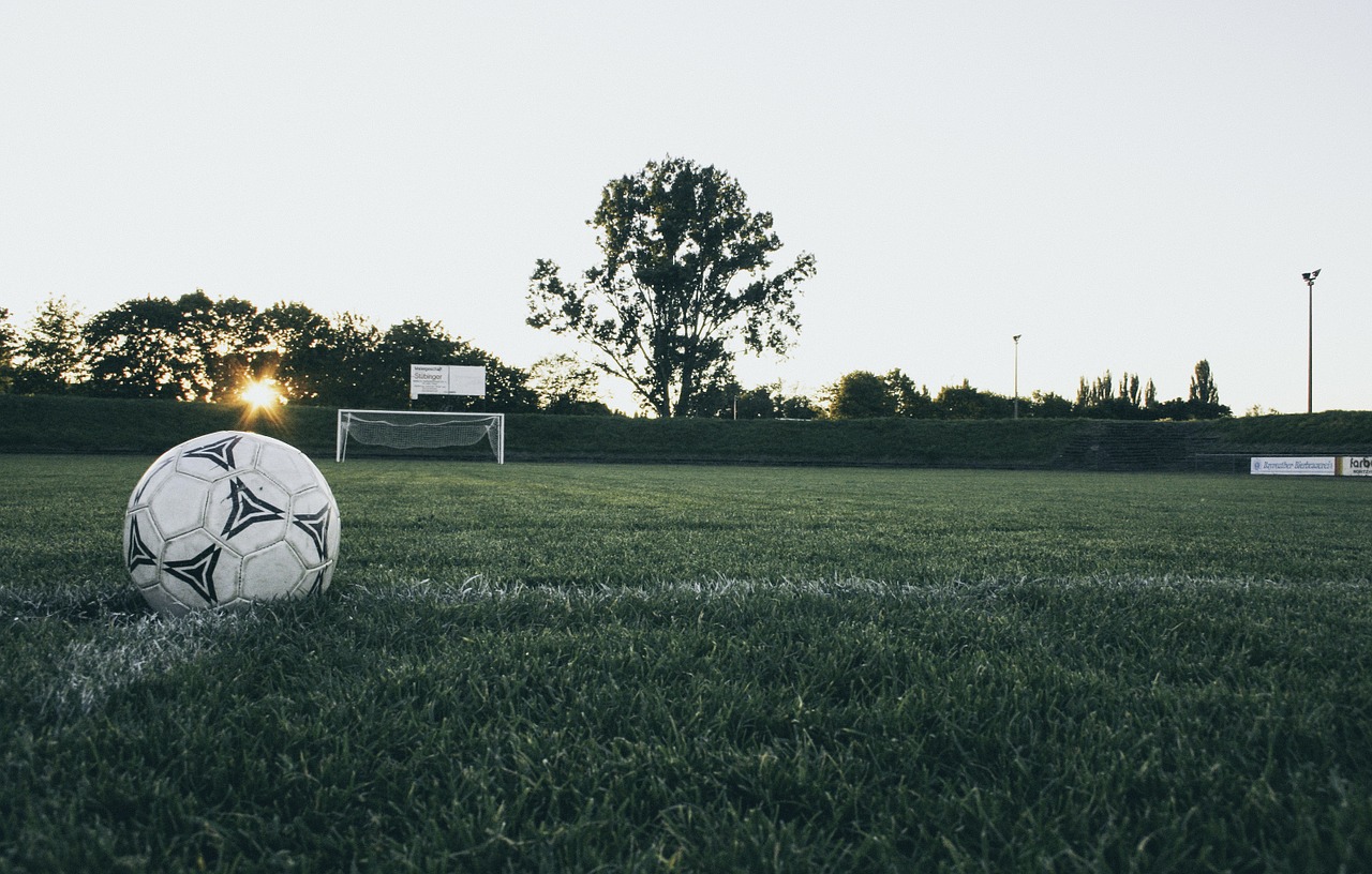 Image - football ball sports ground goal