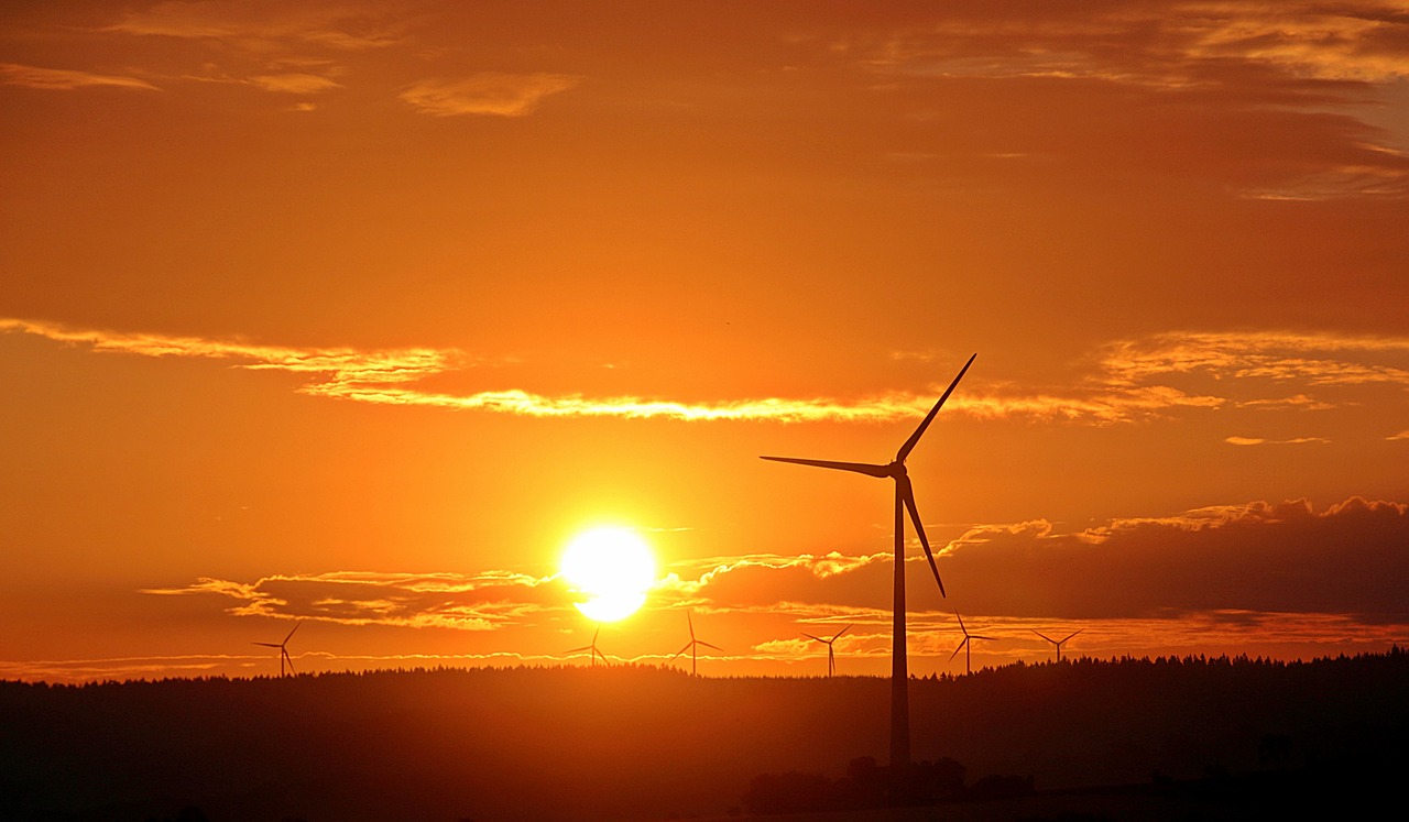 Image - sunrise sun pinwheel windräder