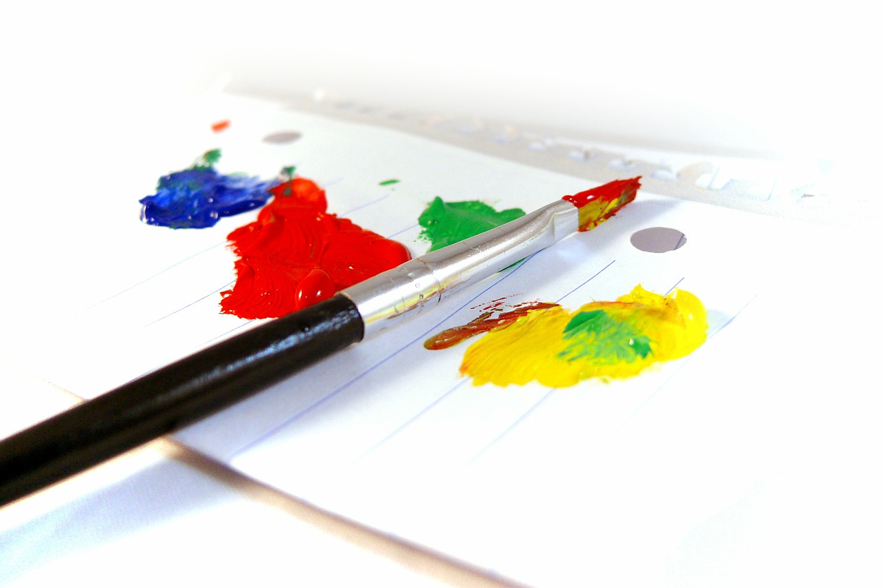 Image - paintings paint brush paper
