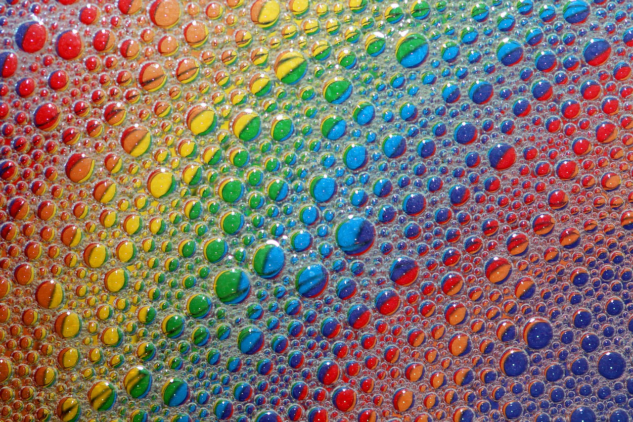 Image - bubbles rainbow colourful colors