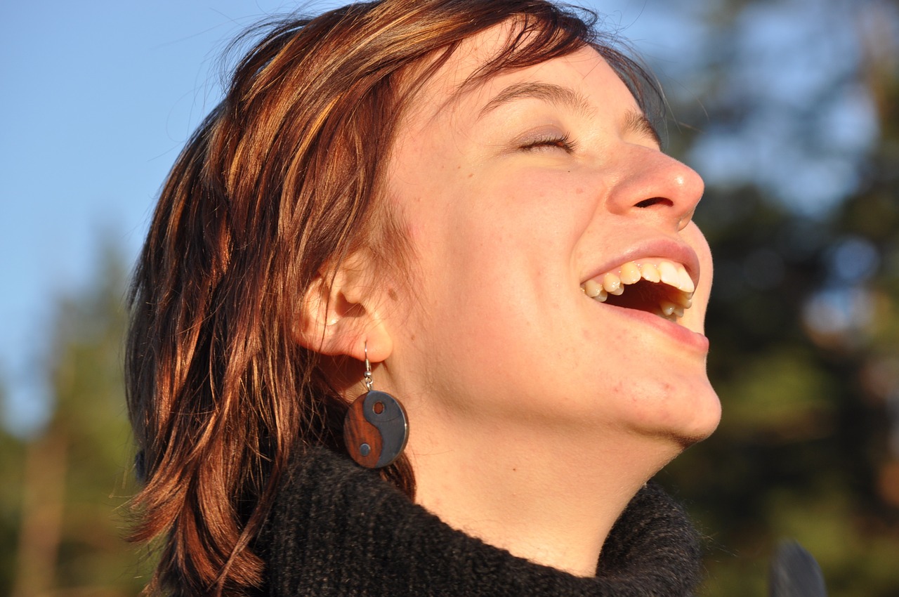 Image - laughter sunset fun happiness