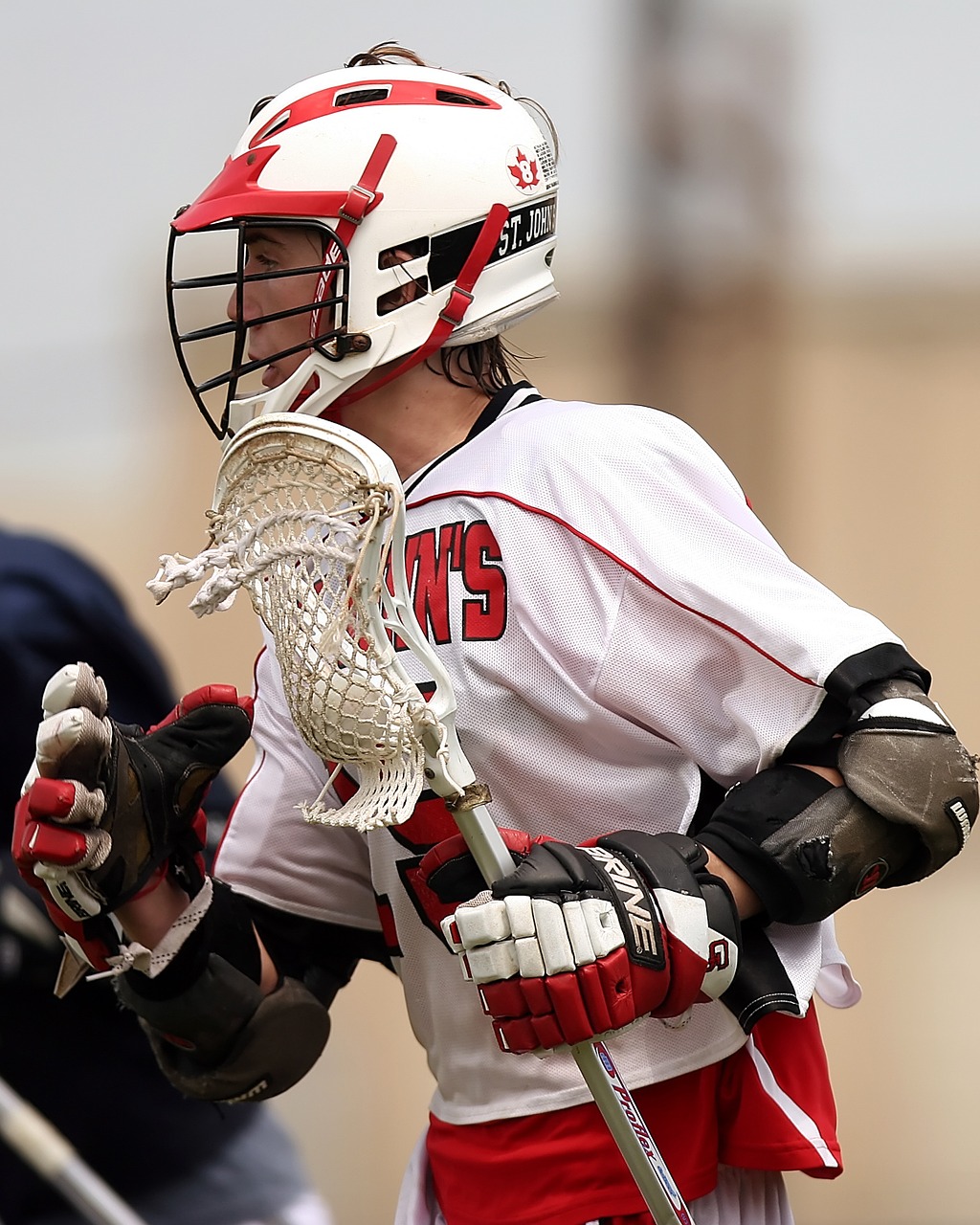 Image - lacrosse player helmet game