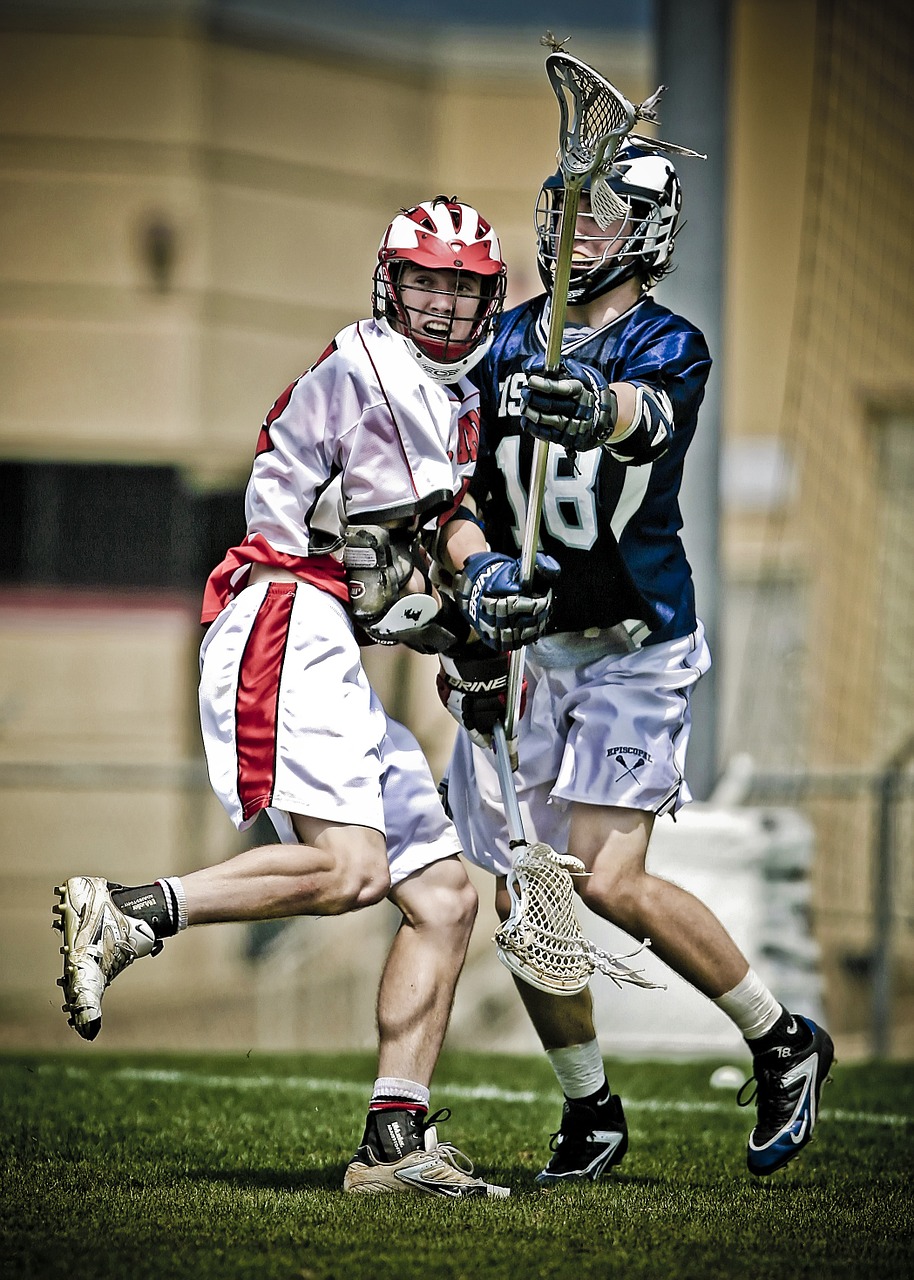 Image - lacrosse players clash conflict