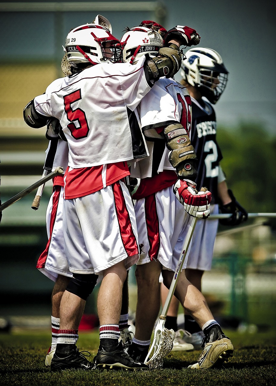 Image - lacrosse celebration team mates