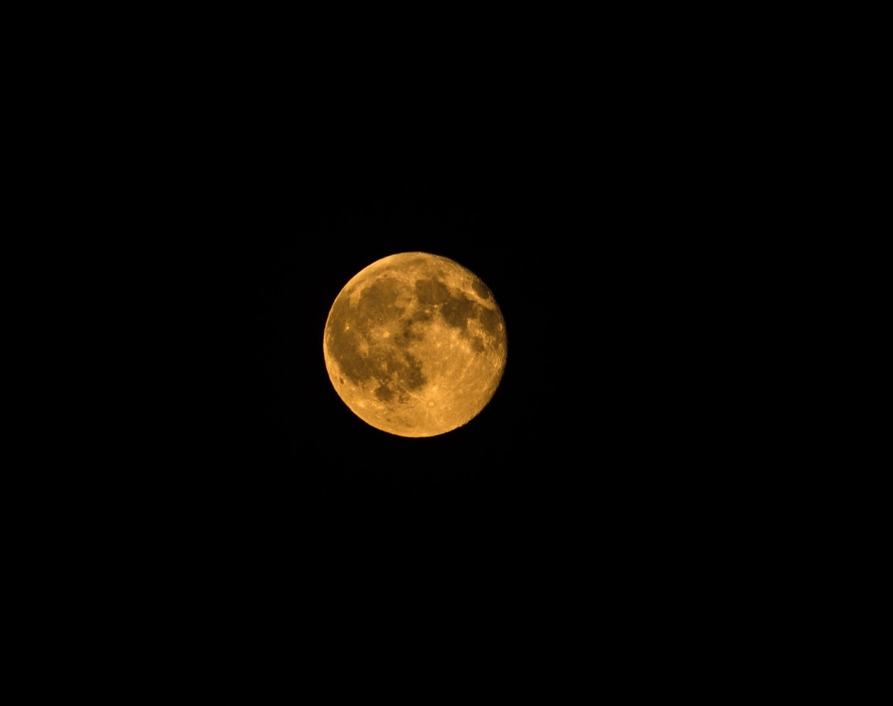 Image - orange moon full moon