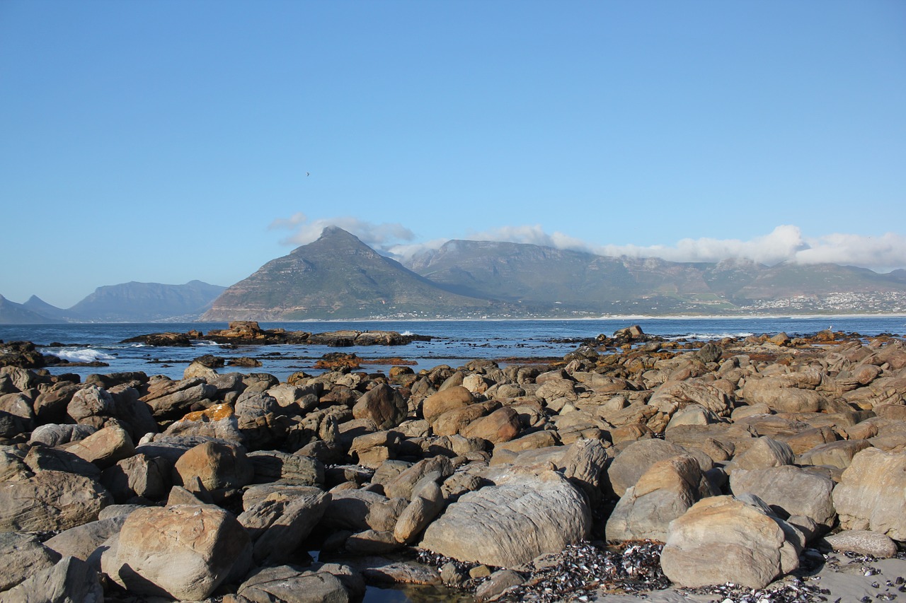 Image - rocks sea mountain southafrica