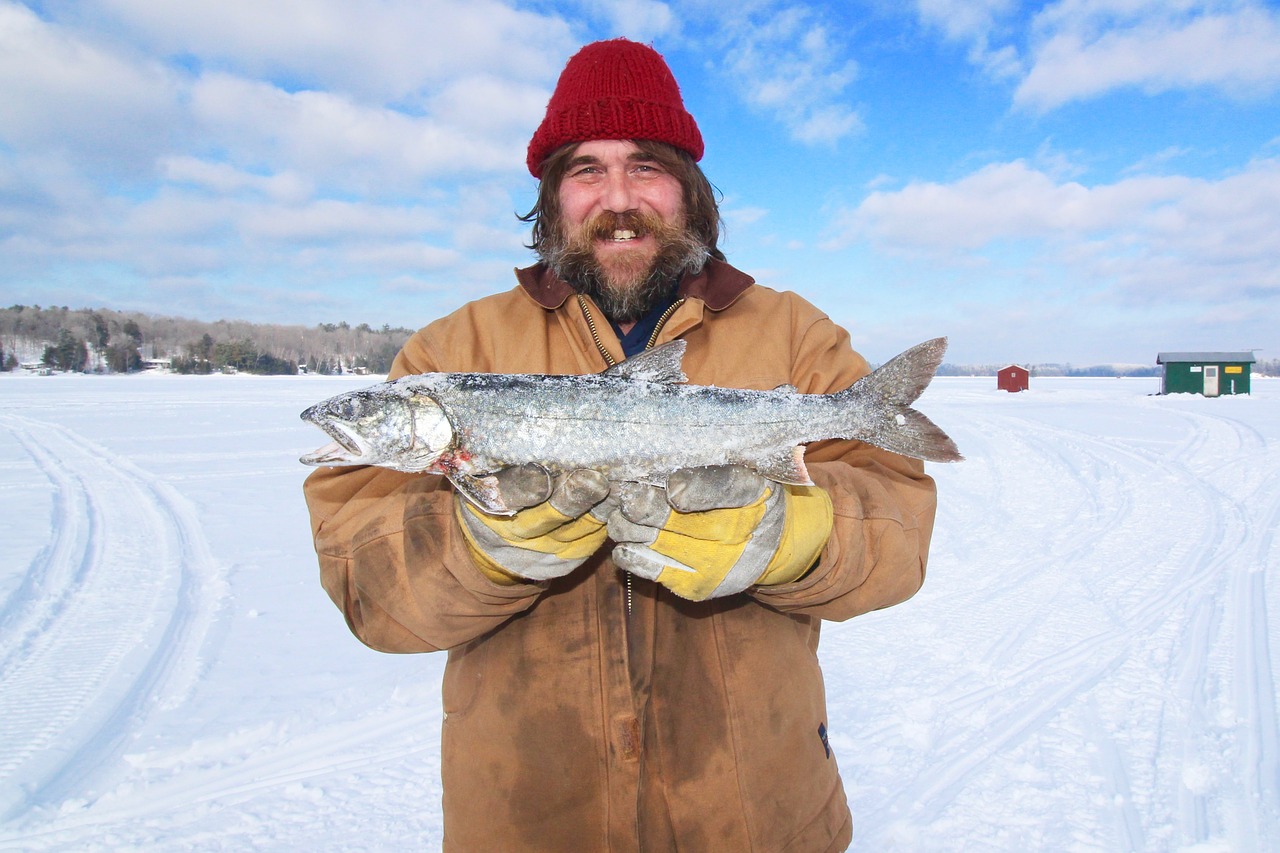 Image - ice fishing canada trout winter