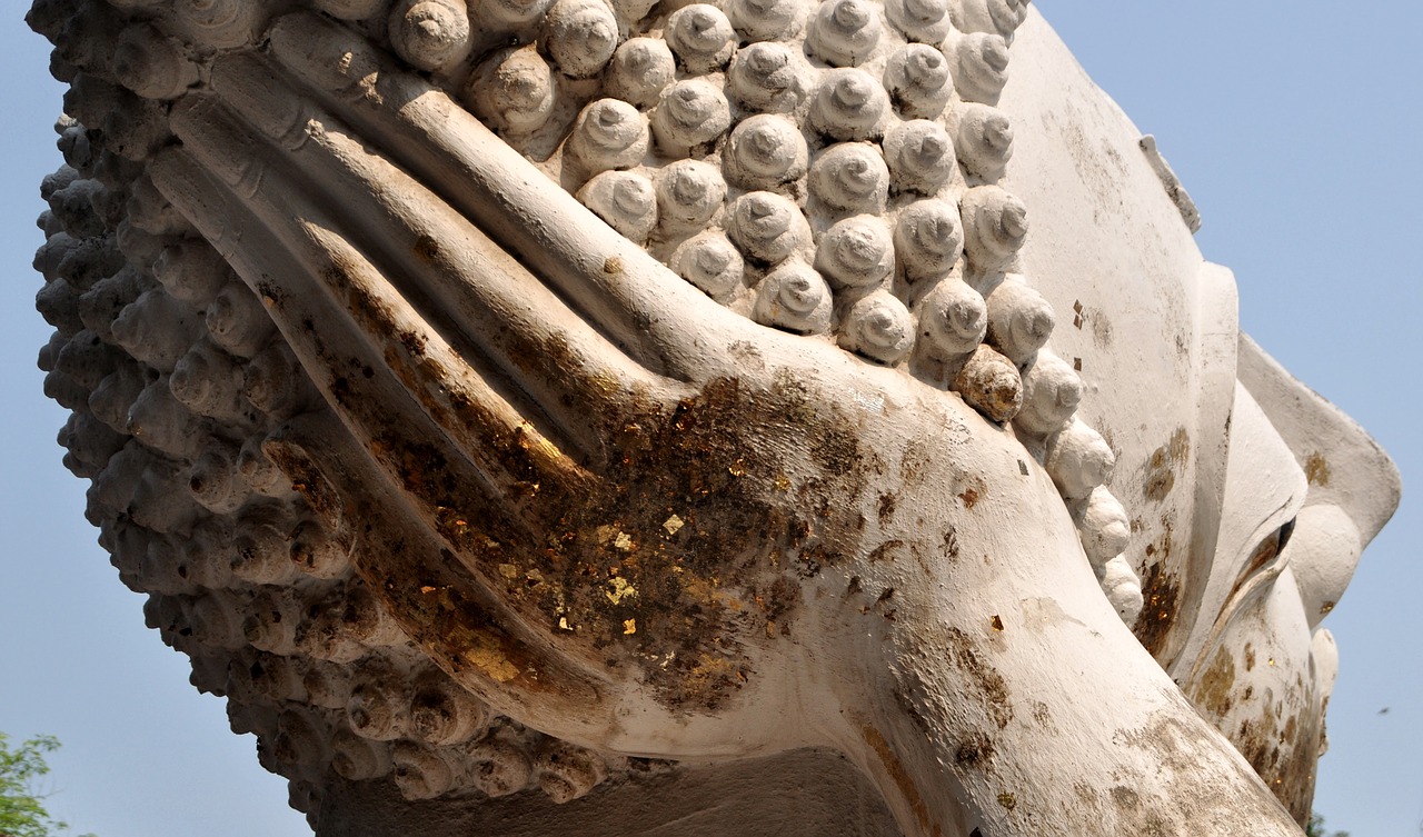 Image - buddha gold ayutthaya thailand