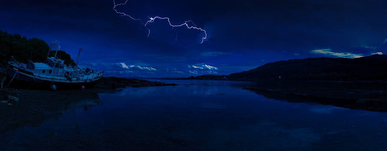 Image - scotland lightning beach