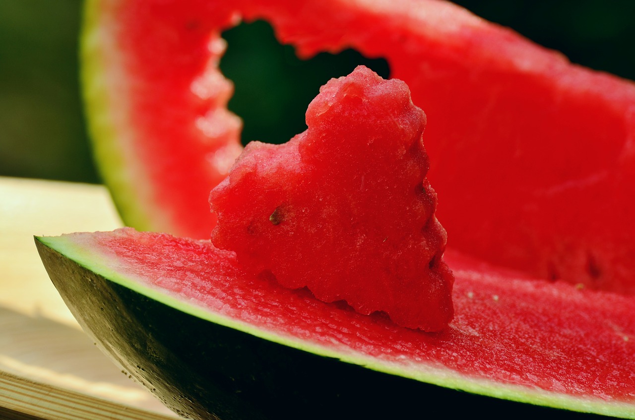 Image - melon watermelon fruit red pulp