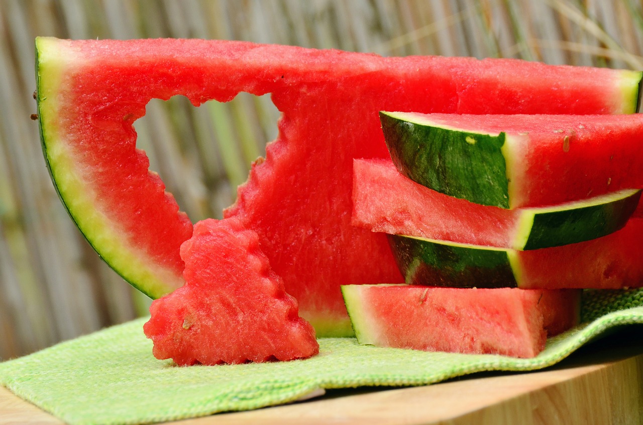 Image - melon watermelon fruit red pulp