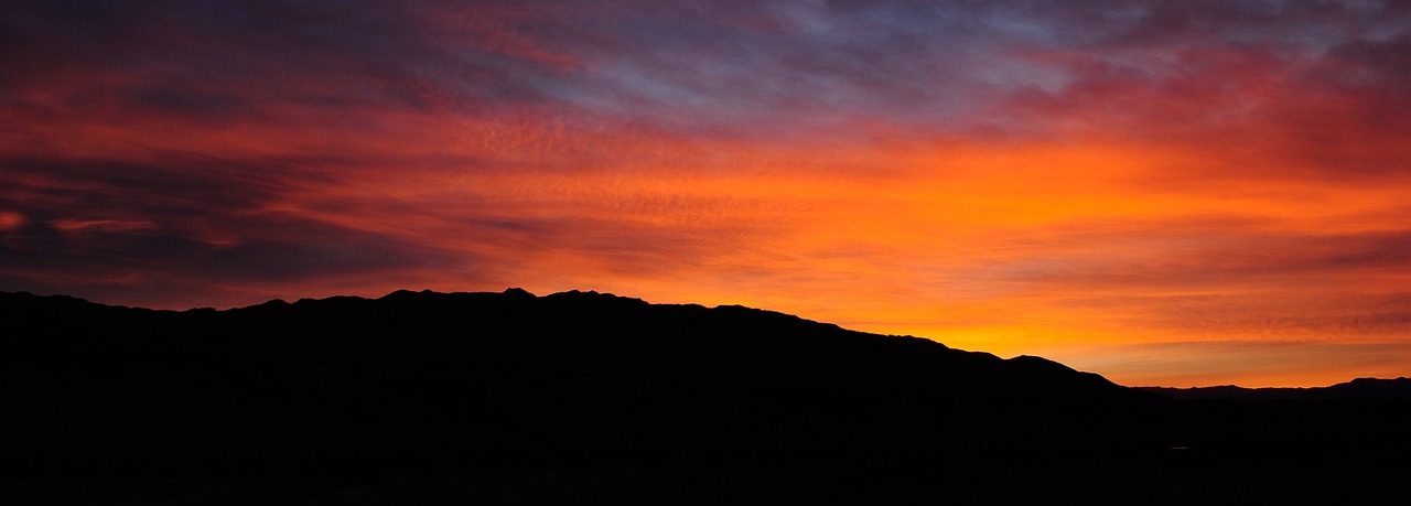 Image - sunset landscape silhouette desert