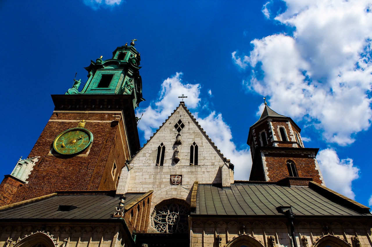 Image - poland cathedral heaven clouds