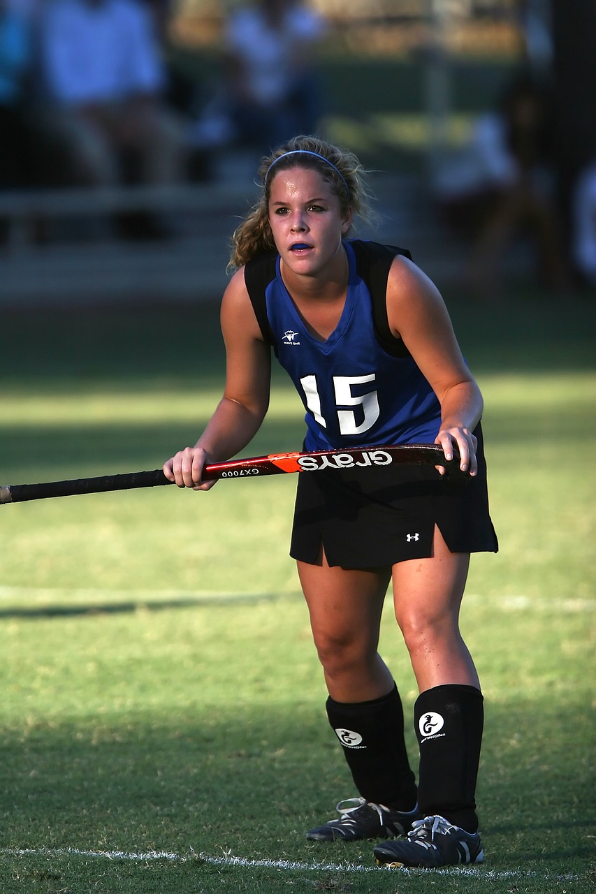 Image - field hockey player game sport