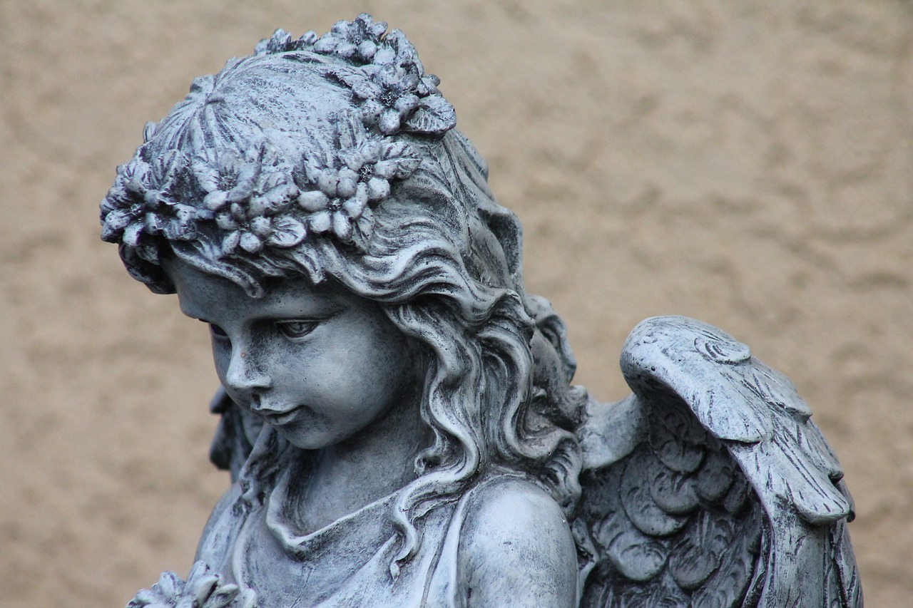 Image - angel garden art sculpture statue