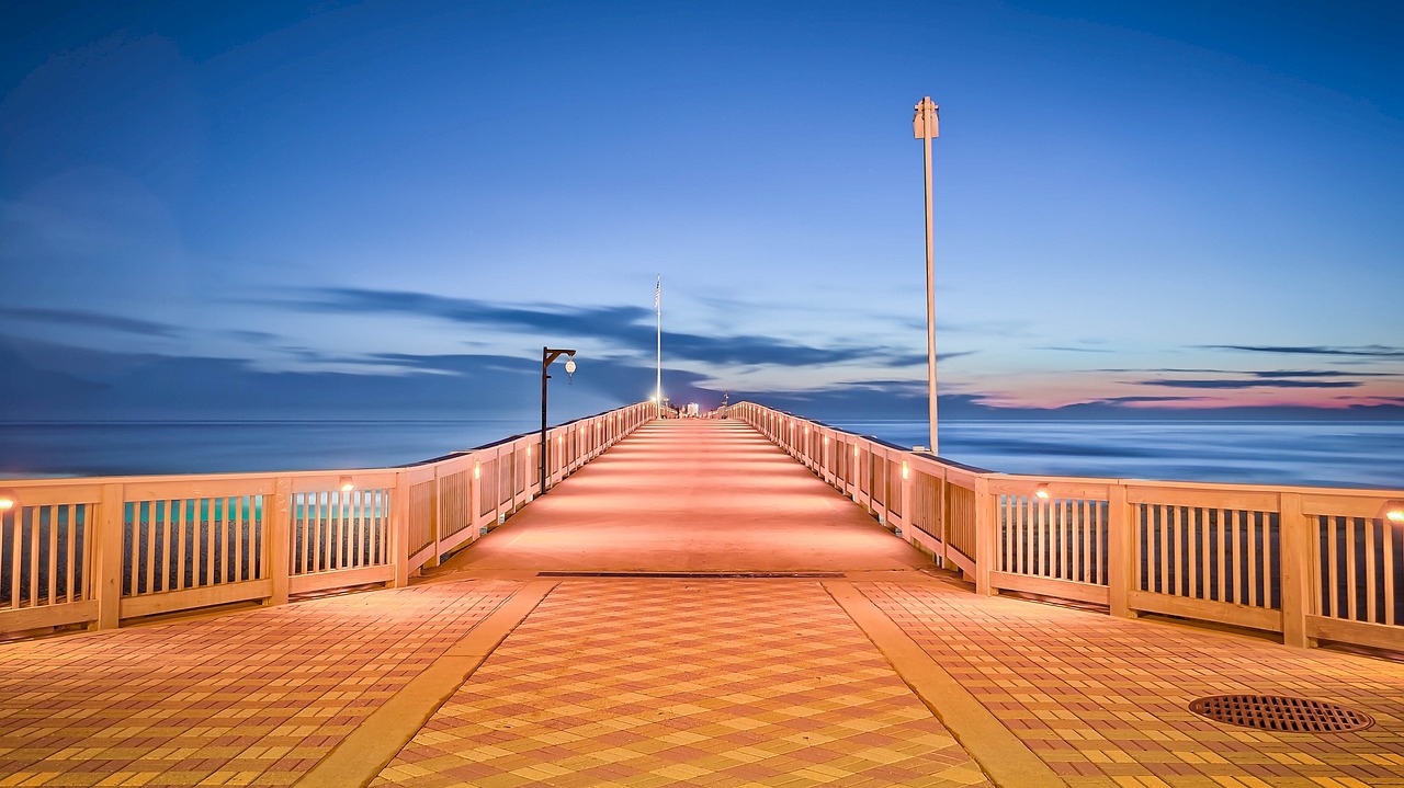 Image - pier ocean sea landscape pier park