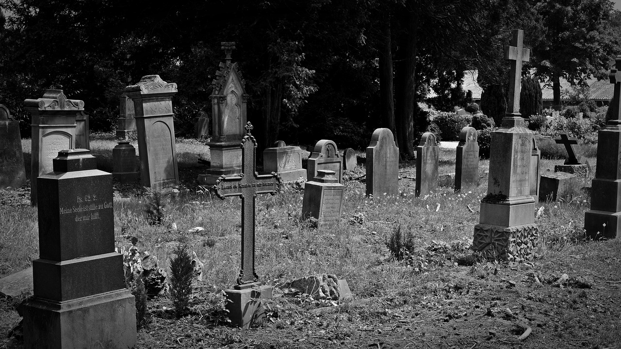 Image - cemetery old grave stones