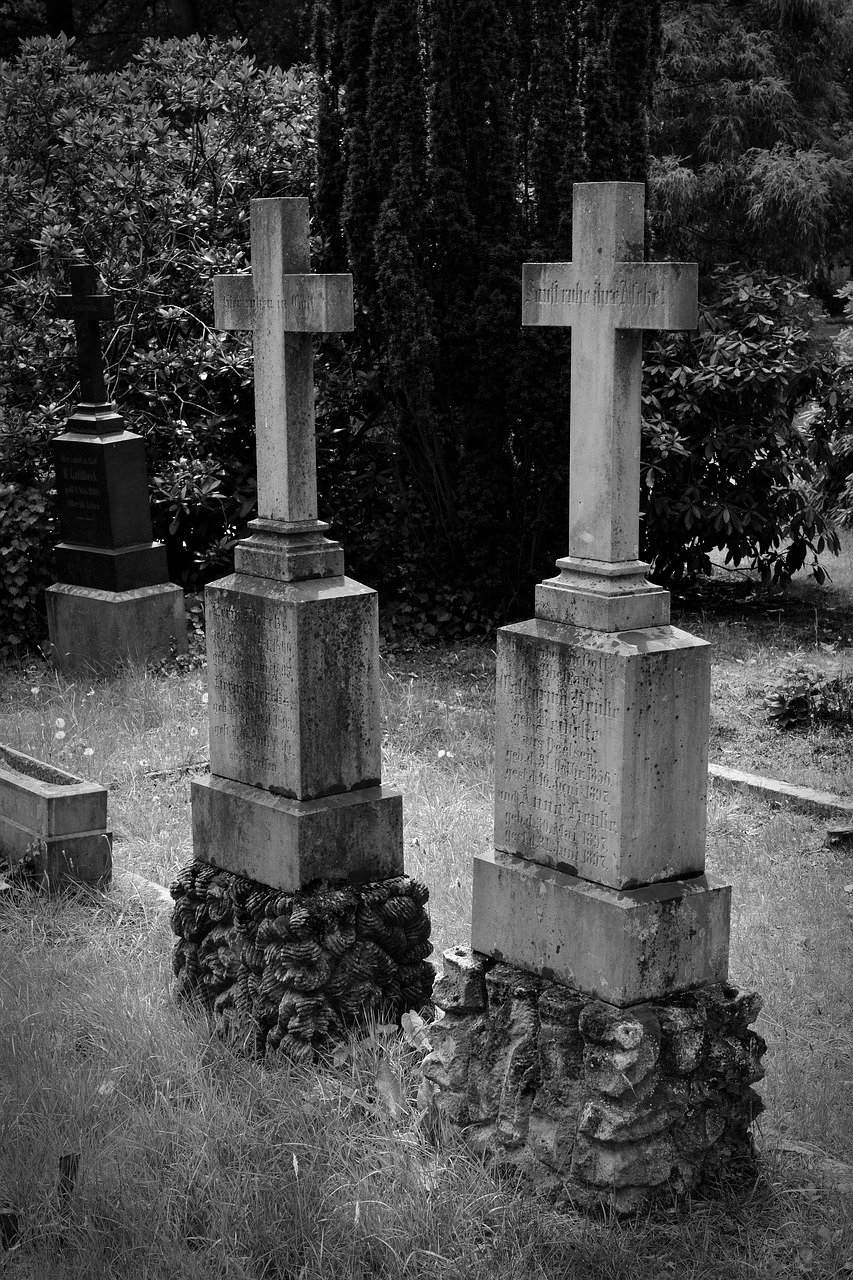 Image - cemetery old grave stones