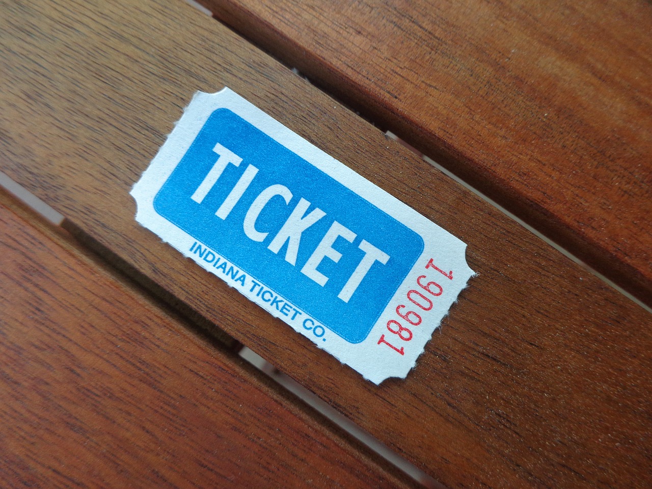 Image - ticket number win play luck