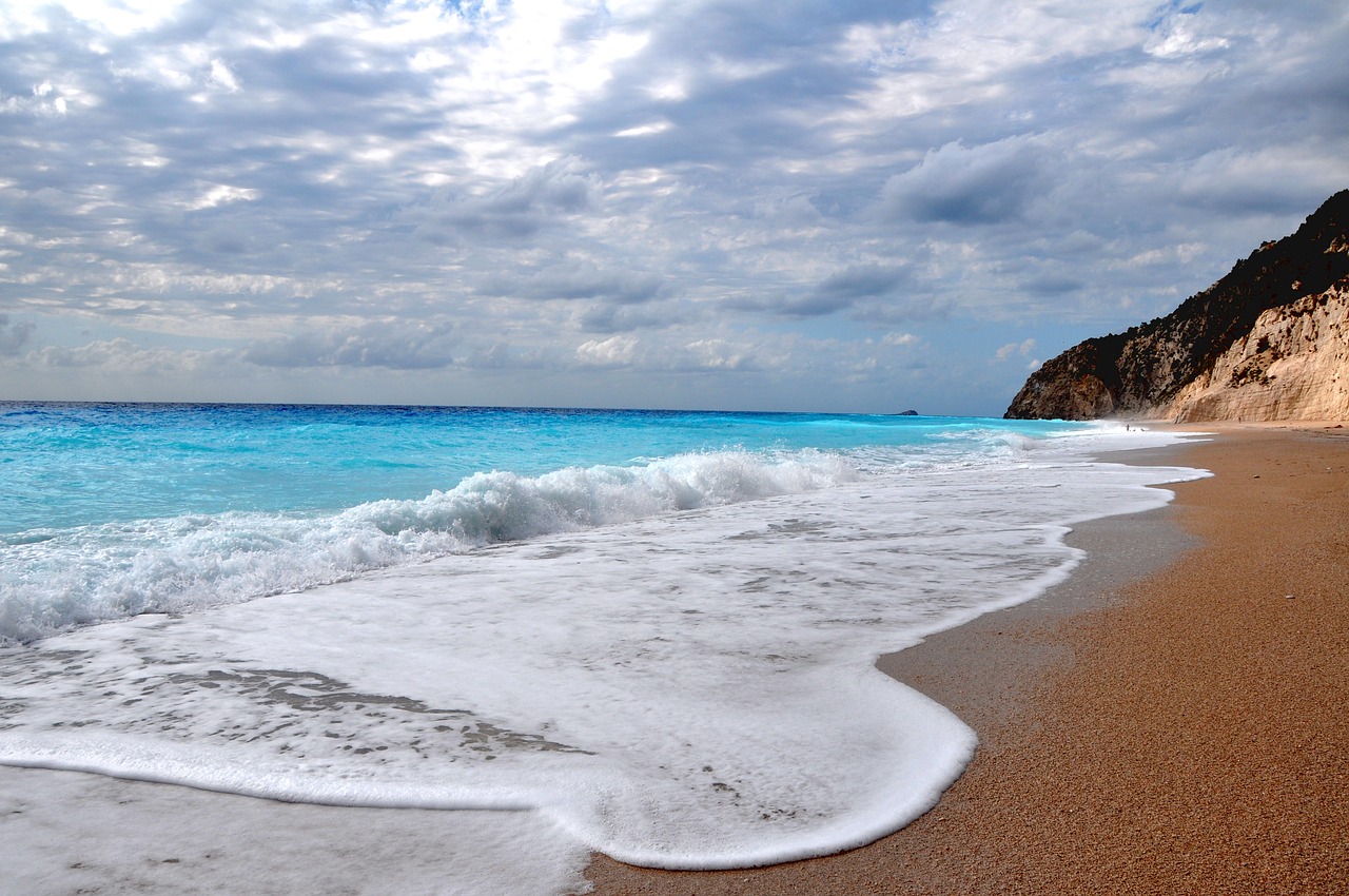 Image - beach booked greece nature wave