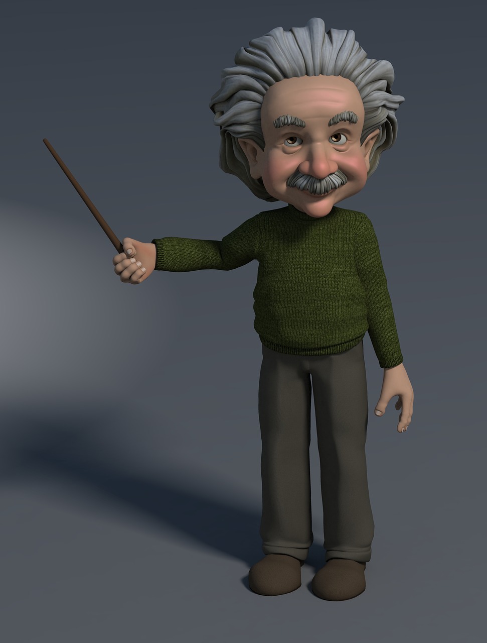 Image - professor 3d figure pointing at