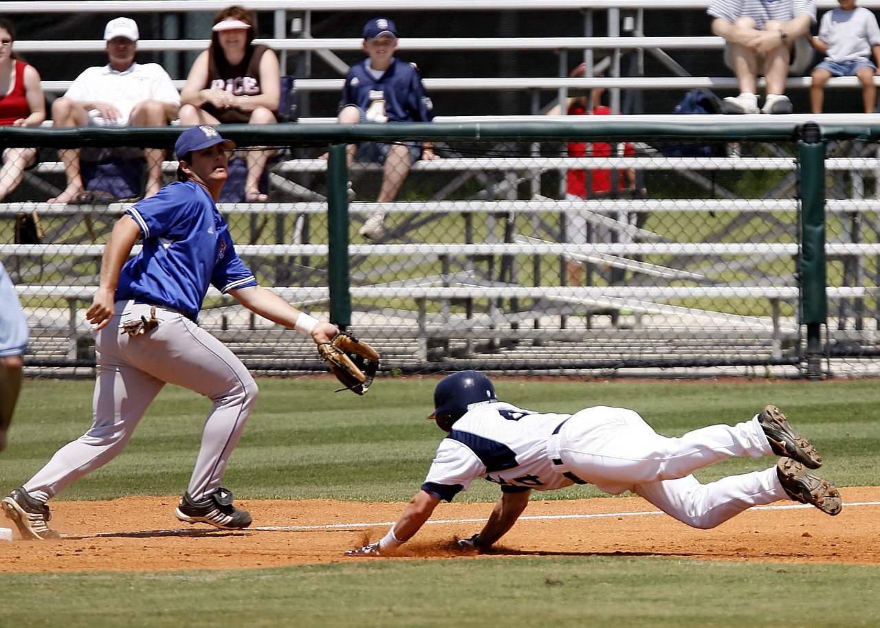 Image - baseball sliding action player