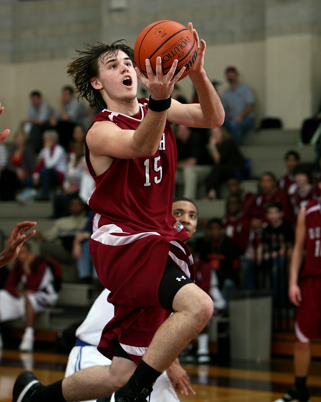 Image - basketball layup action player