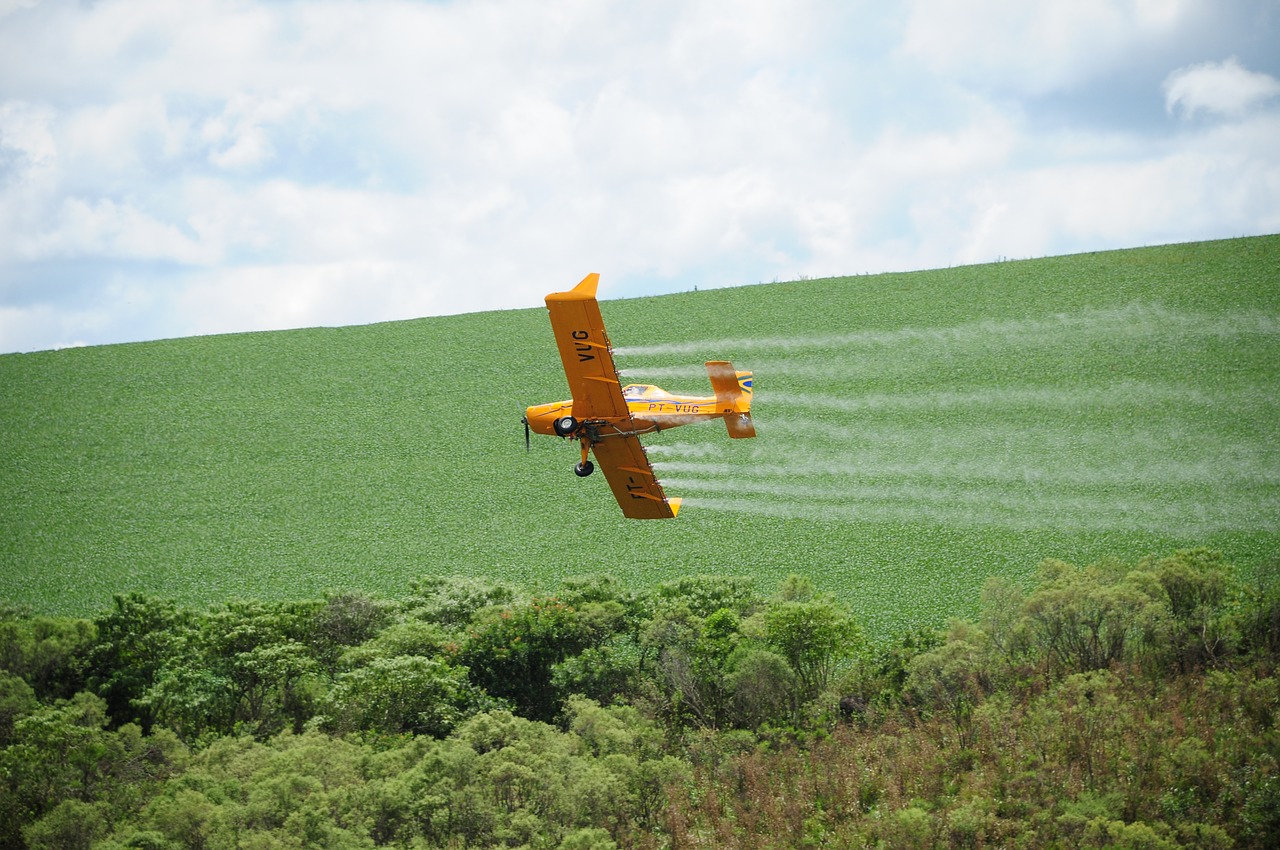 Image - agriculture aviation farm soybeans