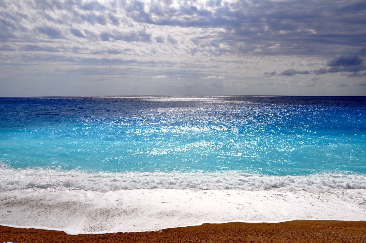 Image - sea beach lefkada island greece