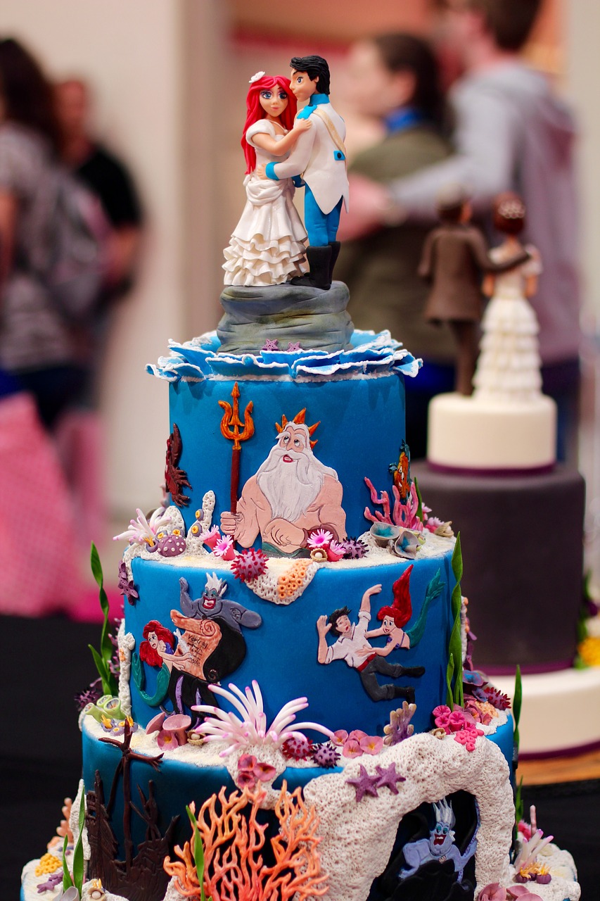 Image - cake arielle mermaid decorated