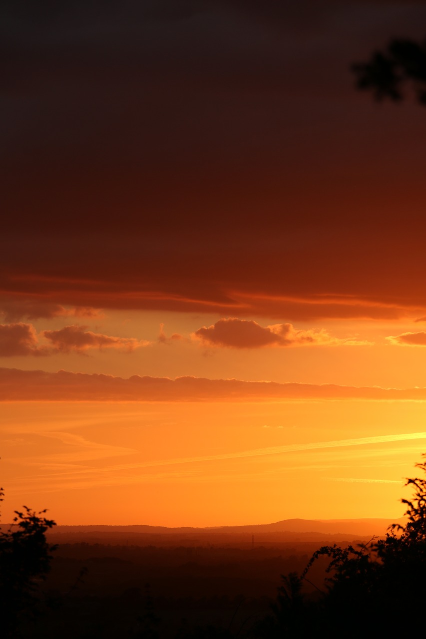 Image - sunset england summer cotswolds