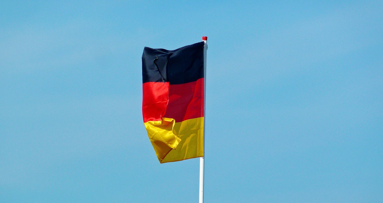 Image - germany flag banner flag red gold