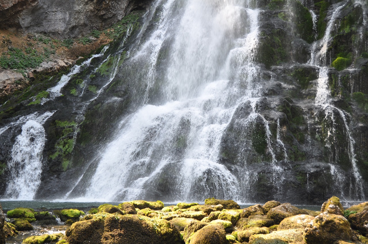 Image - waterfall closeup waterfall water