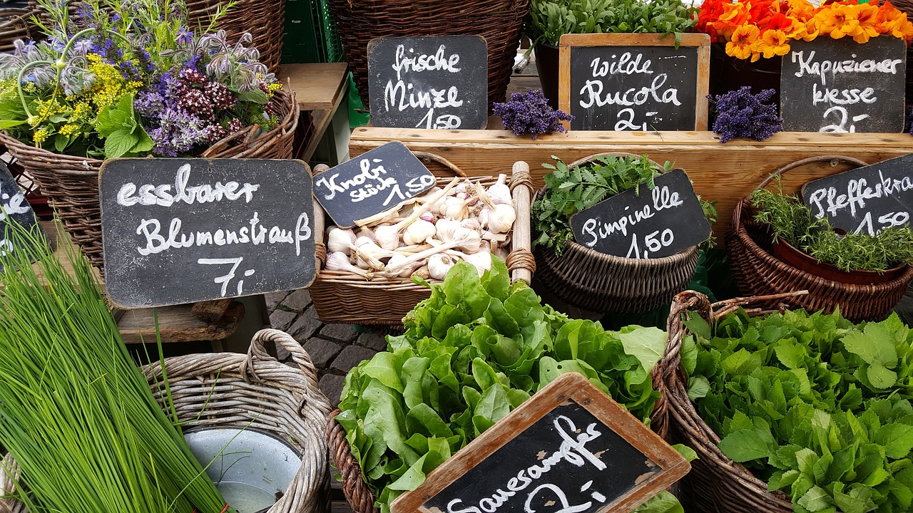 Image - market stand vegetables