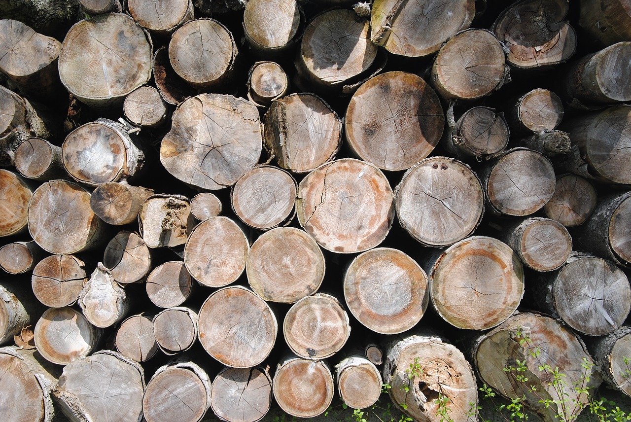 Image - holzstapel wooden wall wood