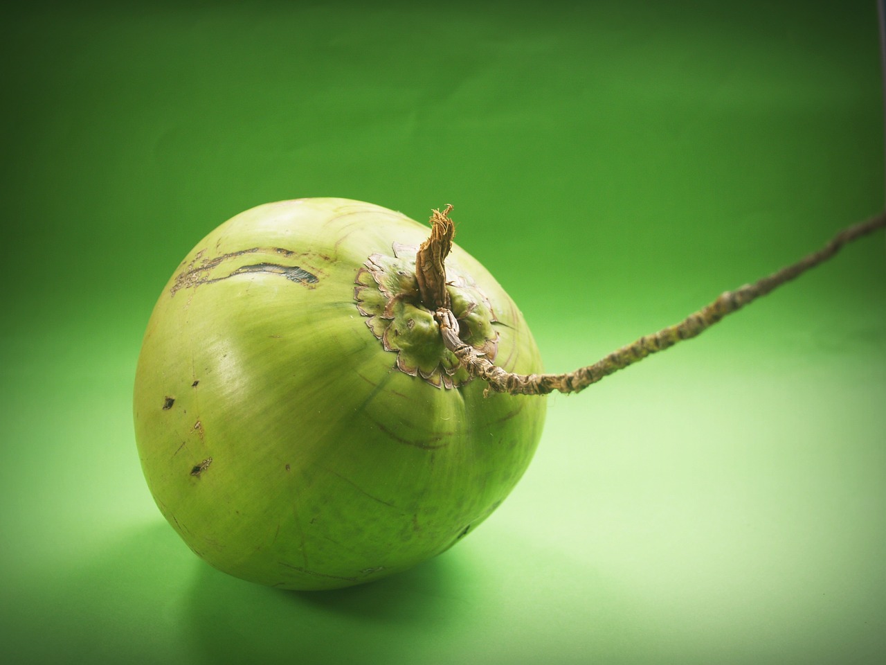 Image - coconut green white fruit