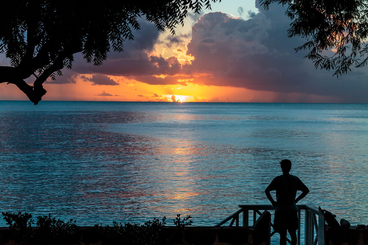 Image - sunset atlantic ocean silhouette