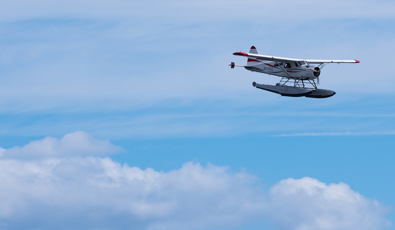 Image - seaplane sky vacation altitude