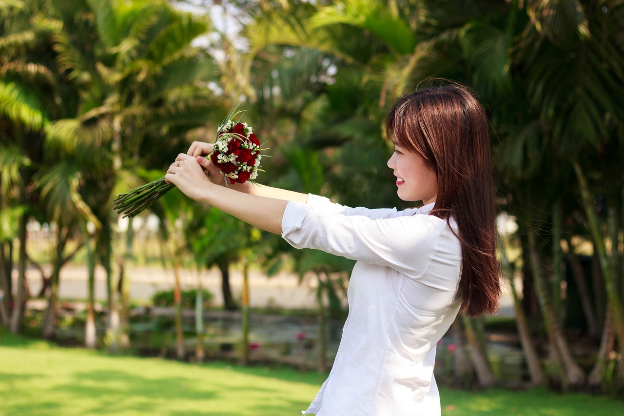 Image - girl flower female wedding people