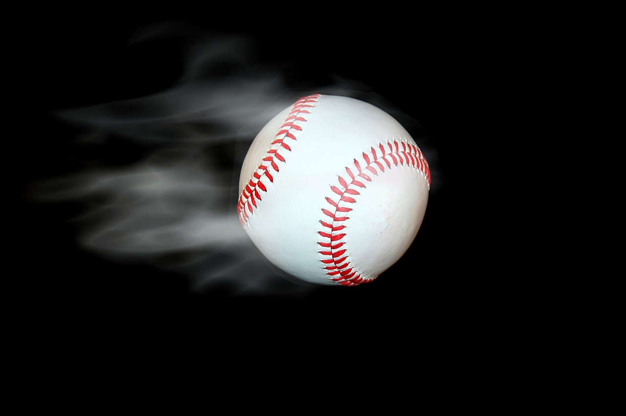 Image - smoking baseball isolated