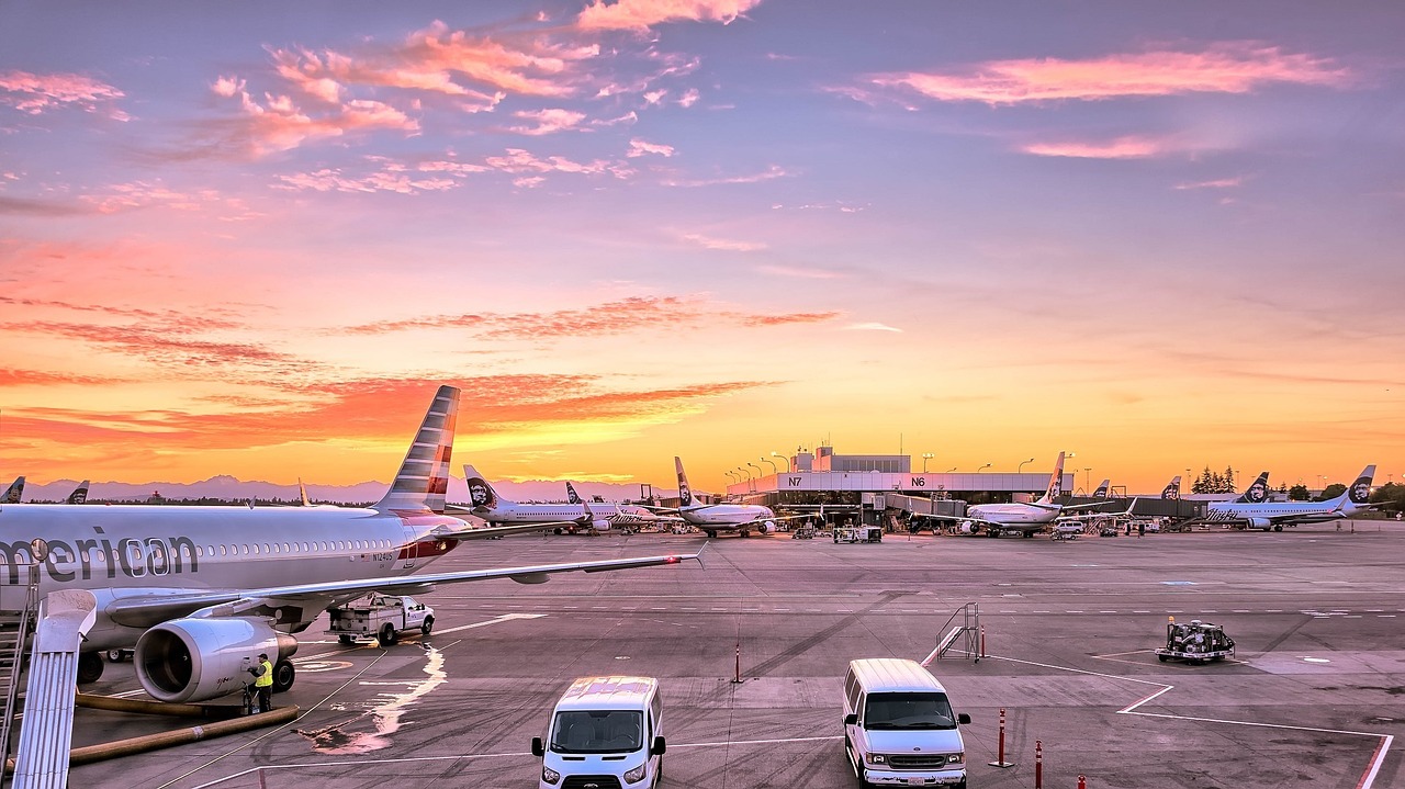 Image - airport airplanes gates flight line
