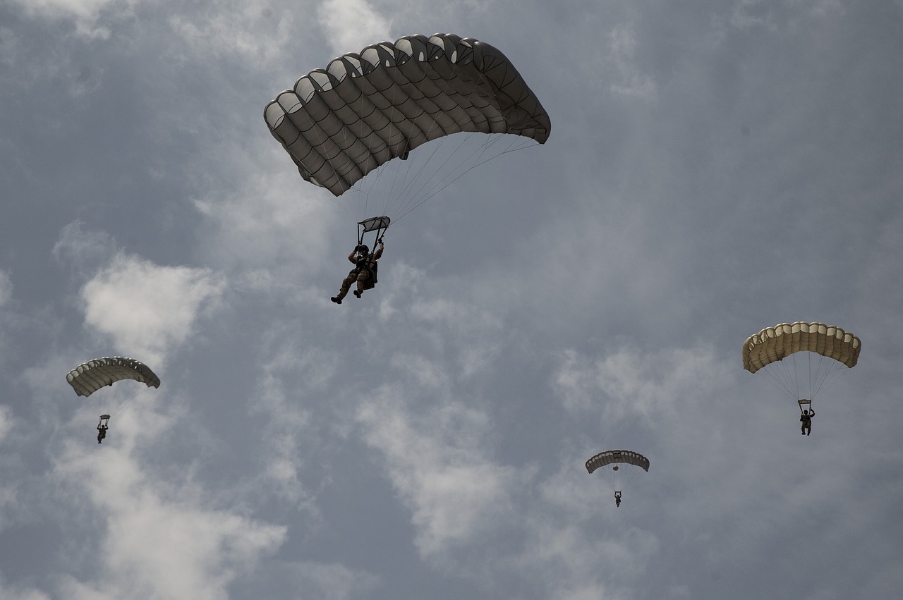 Image - parachute released open skydiving