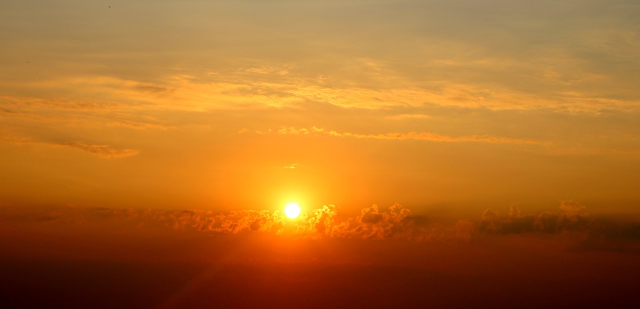 Image - sunrise cloud twilight red nice