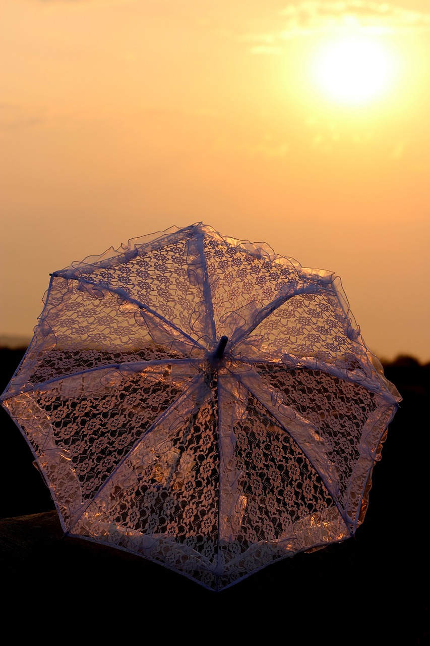 Image - sunrise umbrella lace white