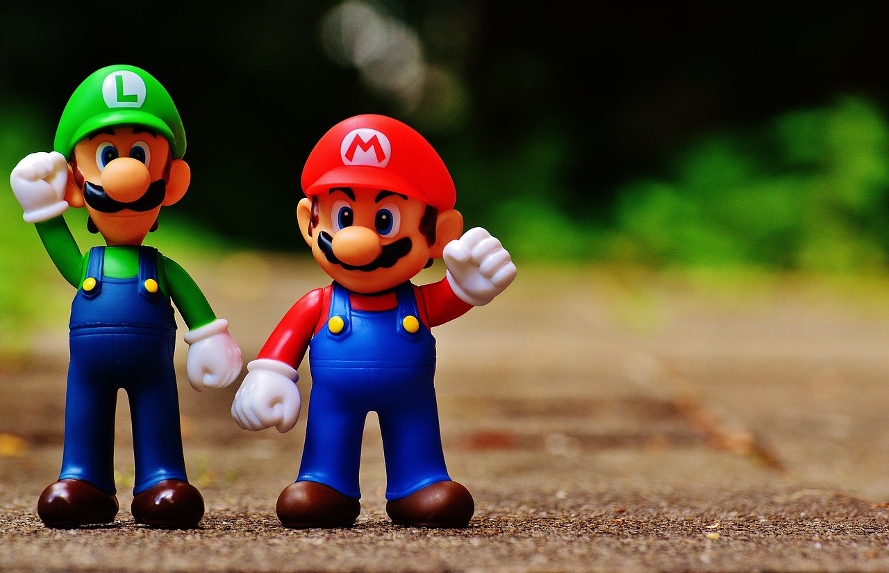 Image - mario luigi figures funny colorful