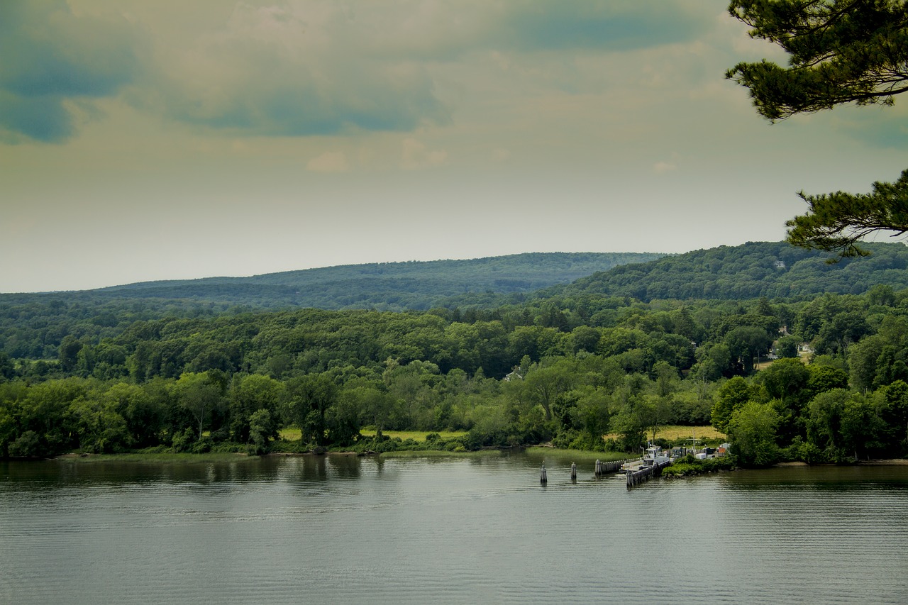 Image - river outside hills boat ferry