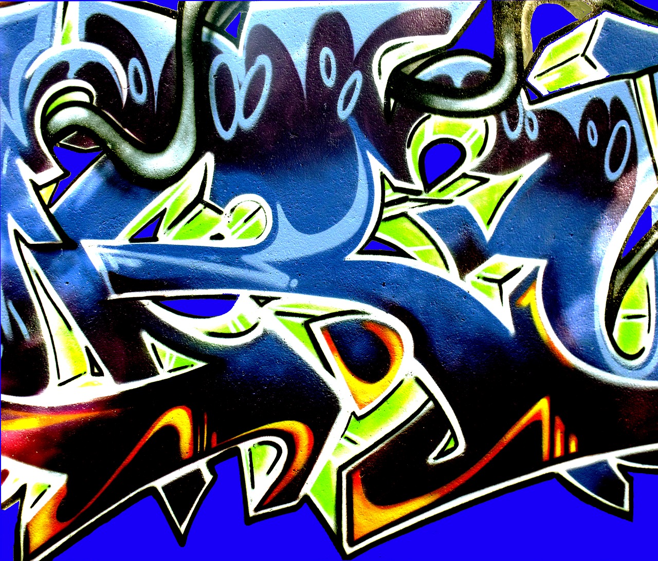 Image - grafitti wandmgrafitti mural color