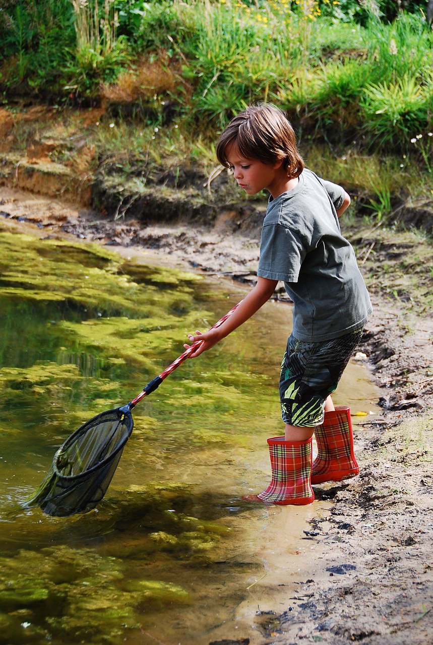 Image - fish river boy water landscape