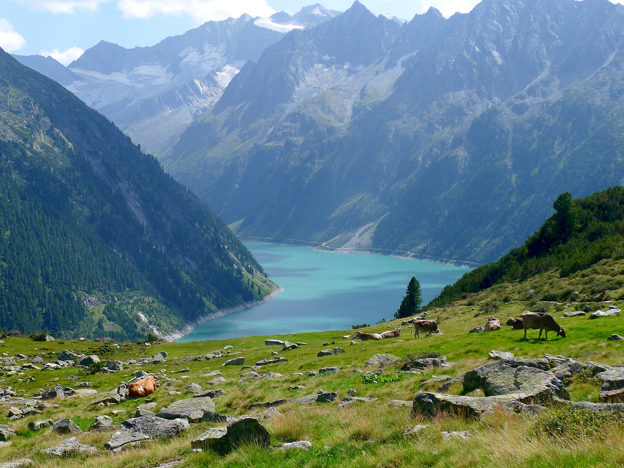 Image - lake mountains reservoir