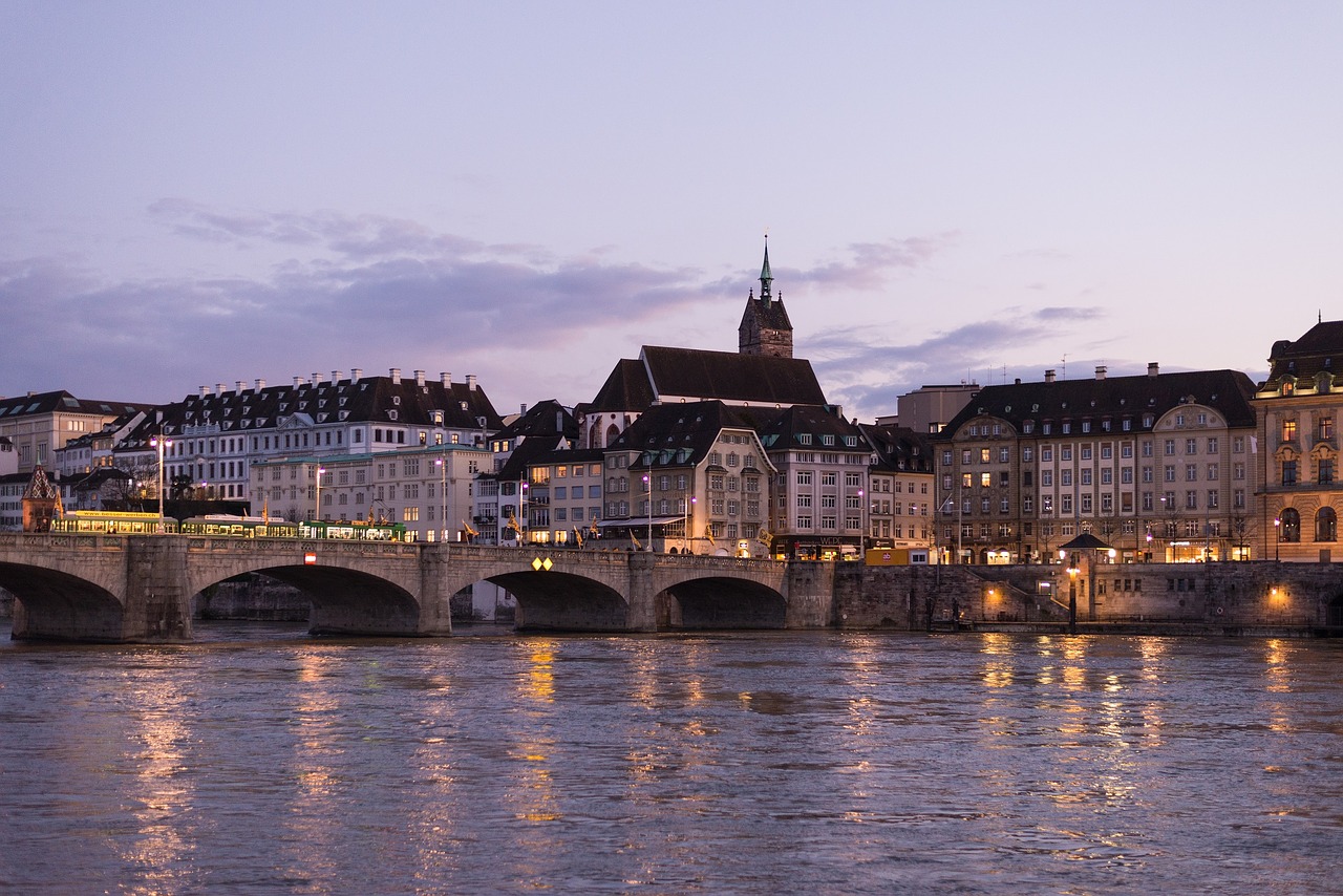 Image - rhine river middle bridge landmark